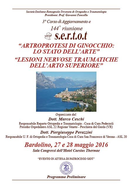 Riunione SERTOT 27-28 Maggio 2016